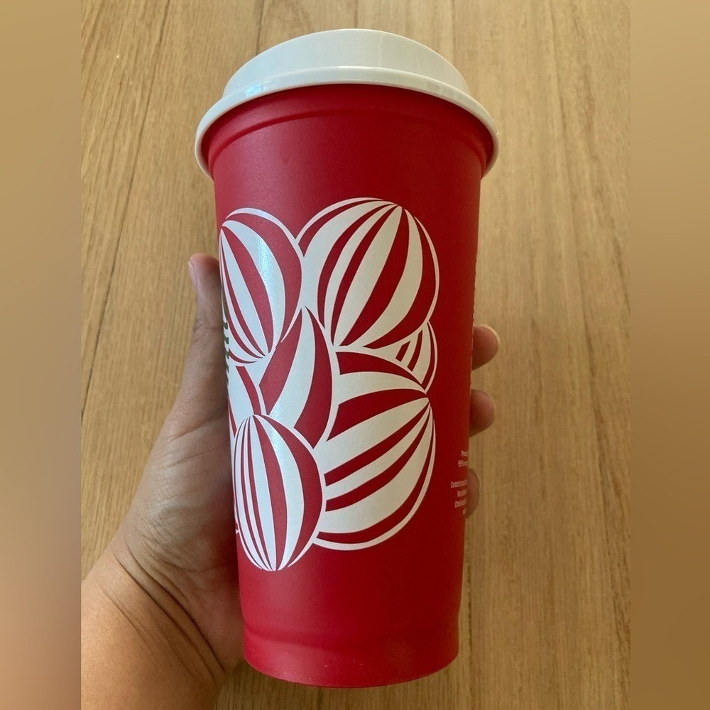 Starbucks 2024 Anniversary Red Mug 16oz Collectible Fandom Coffee Cup Hot Cocoa - Picture 4 of 9